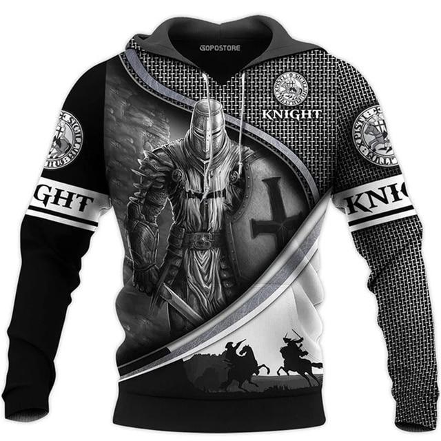 New Hoodies 3D Print Hooded Sweatshirt Same Style For Men And Women Casual Fashion Pullover Crusade Theme Tops Coat Male