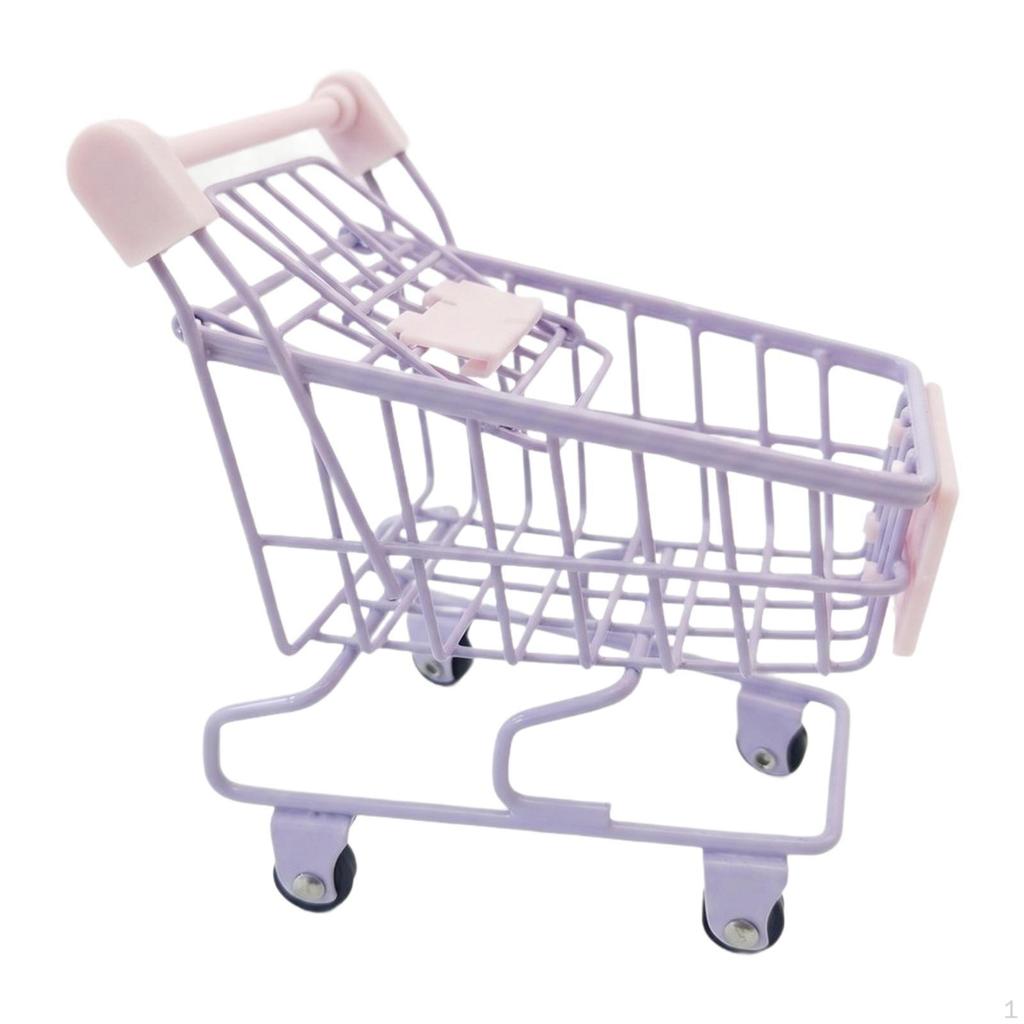 Mini-Einkaufswagen, Supermarkt-Handwagen, kleiner Trolley für Kinder