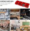 3pcs Screw Organizer Box Parts Storage Container Plastic Tool Box for Garage Workshop Hardware Earring Necklace Bead Storage Bin