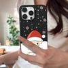 Festliches Guckender Weihnachtsmann Design Schutzhülle für iPhone 17 Pro Max Air 16 15 14 13 Muster TPU Weiche Handyhülle Abdeckung