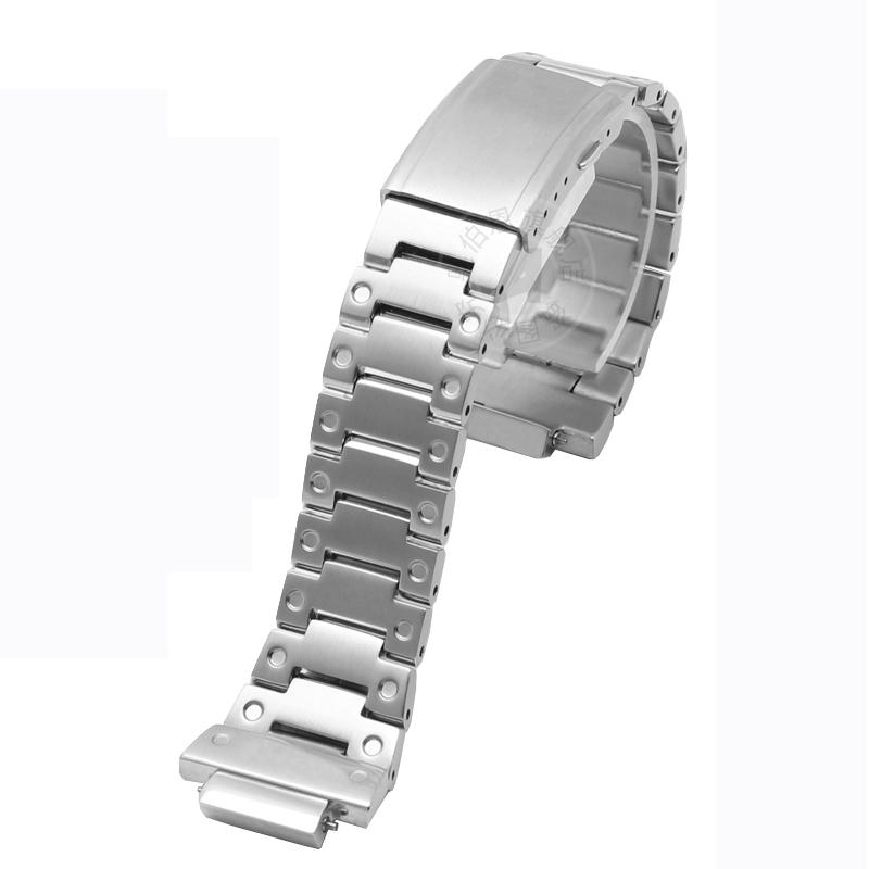 Stainless Steel watchband 16m For casio GG-SHOCK 3229 GM-5600 Small square watch band solid metal steel strap Bracelet WithTools