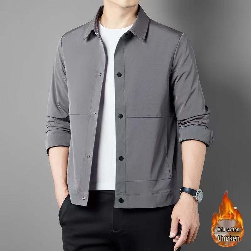 2025 Trendy Men's Casual Lapel Jacket - Spring & Autumn Collection, Youth Fashion