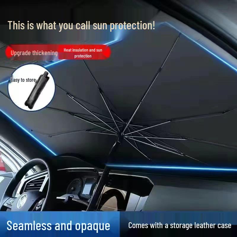 

Выдвижной солнцезащитный экран на лобовое стекло автомобиля с защитой от УФ-лучей и теплоизоляционный зонт