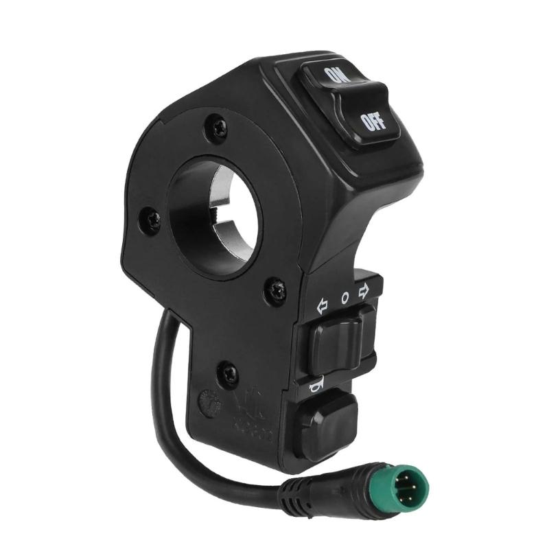 

Electric Scooter 5 Pin Turn Signal Switches Waterproof Headlight Button Kickscooter Replacement Accessories Enduring 1