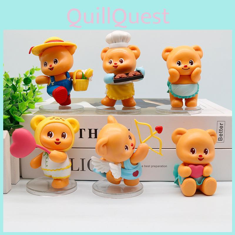 Adorable Butter Bear 10cm Pvc Figurine For Office Desk Decor And Gift Ideas