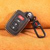 For Toyota Key Fob Cover Keychain Leather Car Key Case Fob Holder Compatible Highlander Tacoma Tundra Rav4 4Runner Camry Sequoia Corolla Prius