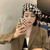 Hat Female 2022 Fashion Thin Metal Star Black Beret Breathable Painter Hat Temperament Fashion Octagonal Hat
