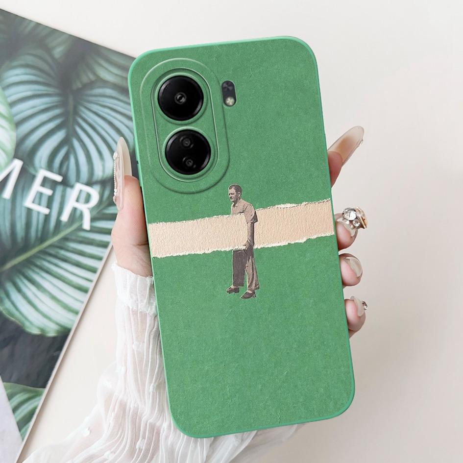 For Xiaomi Redmi 13C Case Cover Popular Flower Bowknot Soft TPU Silicone Shockproof Bumper For Xiaomi Poco C65 Redmi13C 4G Funda