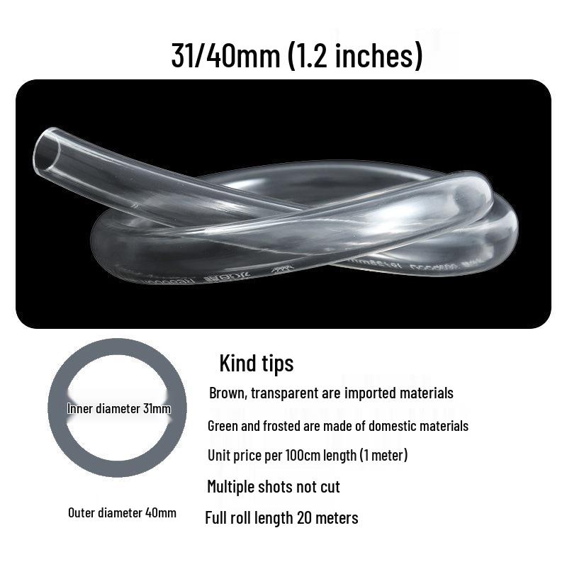 Aquarium Silicone Water Pump Hose with Filter - Inlet/Outlet for Water Change & Discharge