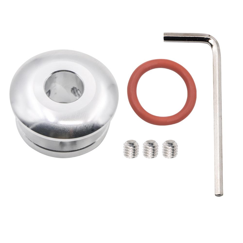 

Aluminum 12mm Gear Shift Knob Limiter Bracket Holder Base Mount Installation Kit For Car Transmission Boot Fitment срібний