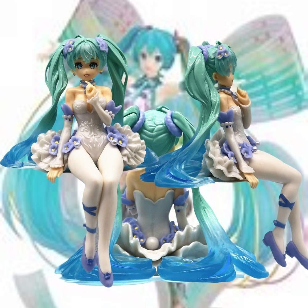 15cm Pink Butterfly Flower Spirit Hatsune Miku Pvc Figure Model