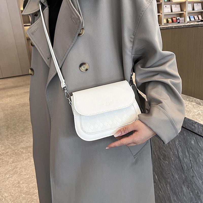 Women Fashion PU Leather Messenger Shoulder Bag Travel Outing Sling Crossbody Bags Leisure Handbag Stylish Solid Color Pouch