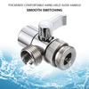 3 Way Water Tap Connector Splitter Copper Kitchen Sink Splitter Diverter Valve Leak-Proof Switch Faucet Adapter for Bathroom