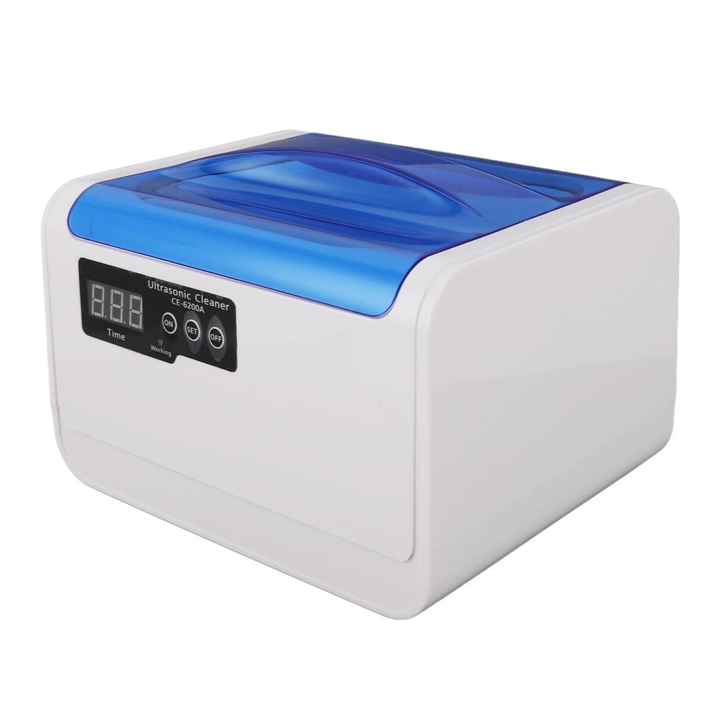 Ultrasound Cleaner 1.4L 70W 304 Stainless Steel Portable Jewelry Cleaning Machine with Timing EU
