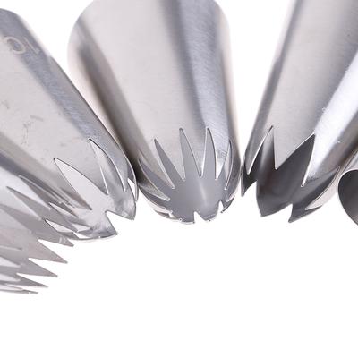 5Pcs Large  Icing Piping Pastry Nozzle Tips Cake Decorating Tool Nozzles