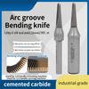 Holzbearbeitung Fräser TCT Falzfräser V-förmiges Werkzeug Bogenförmiger Nutenfräser Für Holzbiegung Kreisförmige Nutenfräsung