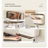 Wall Mounted Kitchen Cutlery Holder Breathable Dust-Proof Utensil Drainer No Punching With Lid Chopstick Storage Box