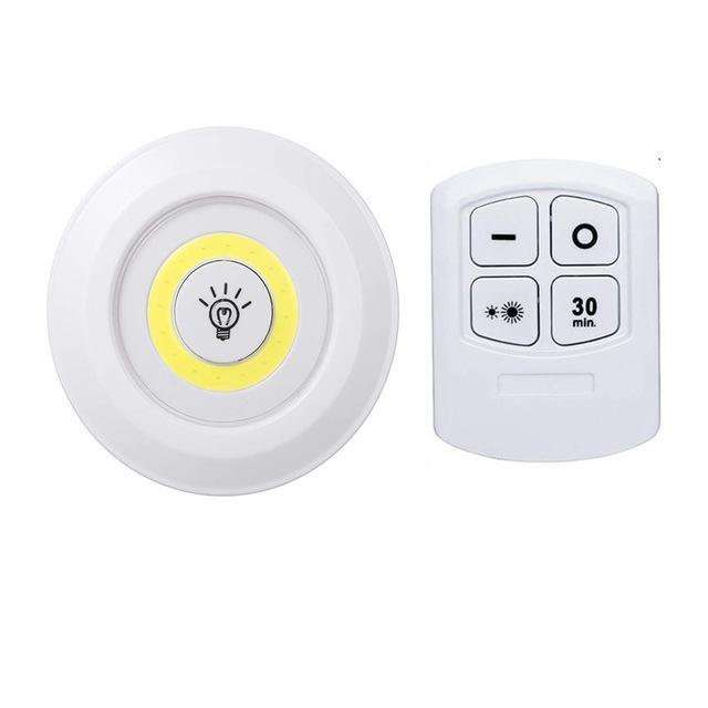

LED Remote/Touch Control Under Cabinet Light Battery Operated Closet Lamp Wireless Cupboard Puck Night Light For Kitchen Stairs Cold White