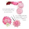 3-Piece Tsumami Zaiku Hair Accessory Set for Furisode and Coming-of-Age Ceremonies (White, Pink, Red) - Large & Small Flower Ornaments with Gold