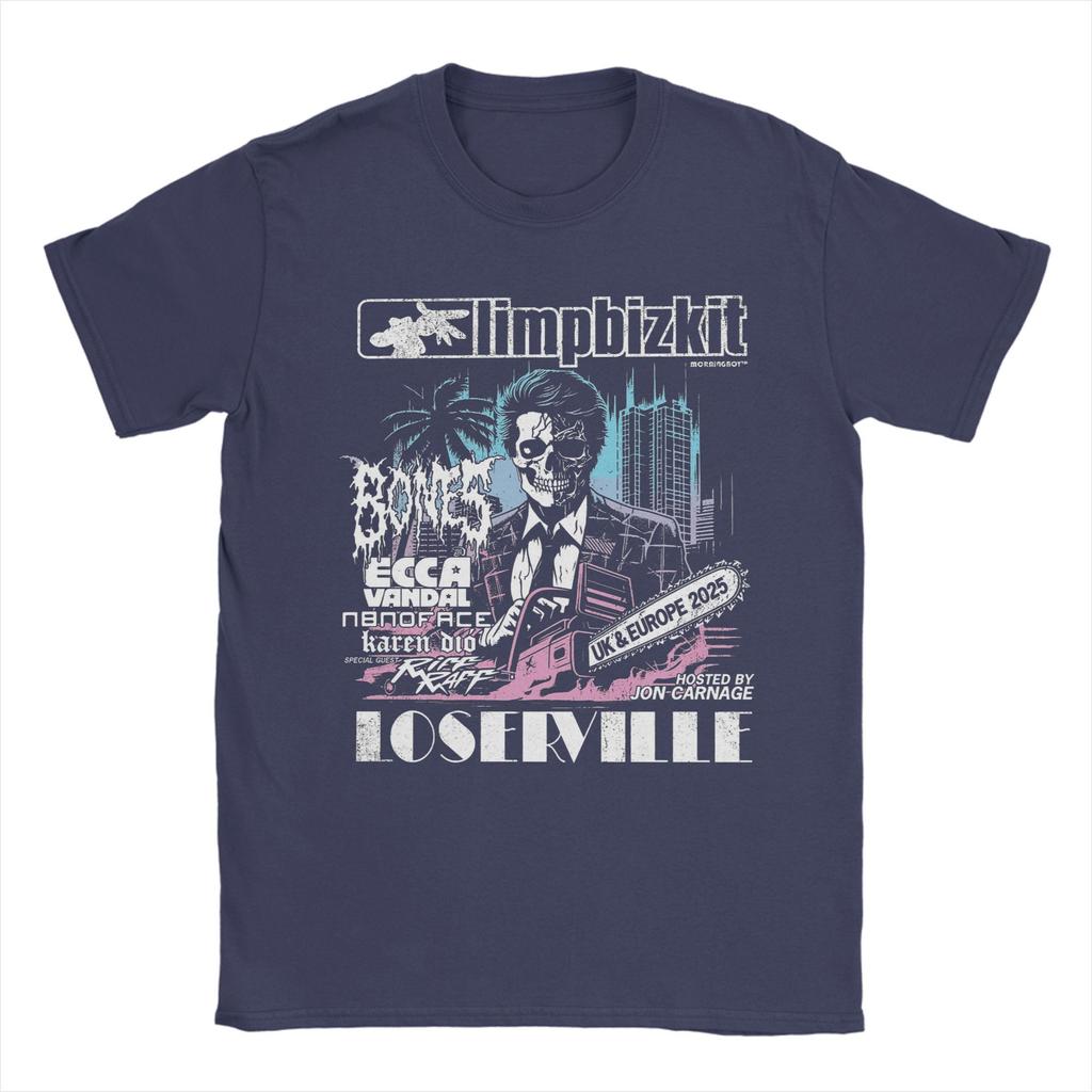 Limp Bizkit Tour 2025 T Shirts Men's  Cotton Funny T-Shirt Crewneck  Tees Short Sleeve Tops 4XL 5XL 6XL