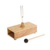 512 Hz Tuning Fork Vibration Instrument Healing Musical Parts of Solfeggio Tuning Set with Wood Resonator Box Knocker