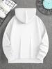 Varsity inspired men hoodie with Boston EST.1997 curved letter printing, Hip Hop Sports campus casual daily sweatshirt