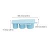 Cylinders Ice Tray Mold with Lid Practical Ice Maker for Insulated Drinkware