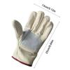 1Pair Double Thickened Canvas Gloves Stab Proof Welding Protective Gloves  Metallurgical Application