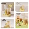 Automatic Hamster Water Dispenser Leak-Proof Food Feeding Bowl Hamster Food Basin  for Small Animal