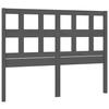 VidaXL Tête de lit Gris 165,5x4x100 cm Bois massif de pin 818932