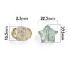 1pc 20.5x22.5mm Cute Star Crackle Beads Loose Spacer Resin Beads For Jewelry Making Charm Beads DIY Bracelets Necklaces