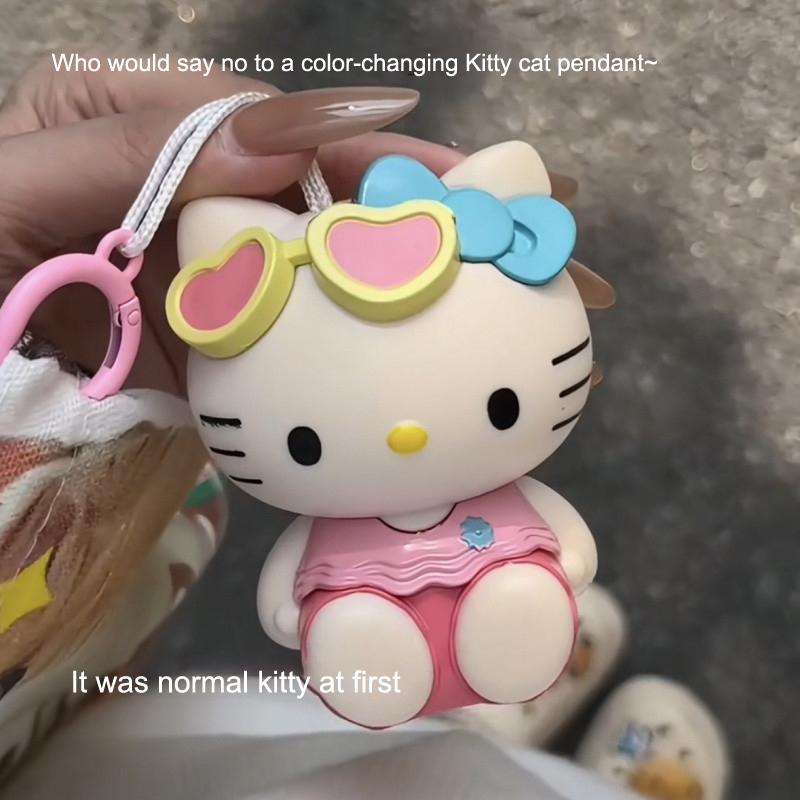 Sanrio Hello Kitty Doll Keychain Cartoon Kt Cat Plastic Pendant Bag Decoration Ornaments Toys Birthday Girl Gifts