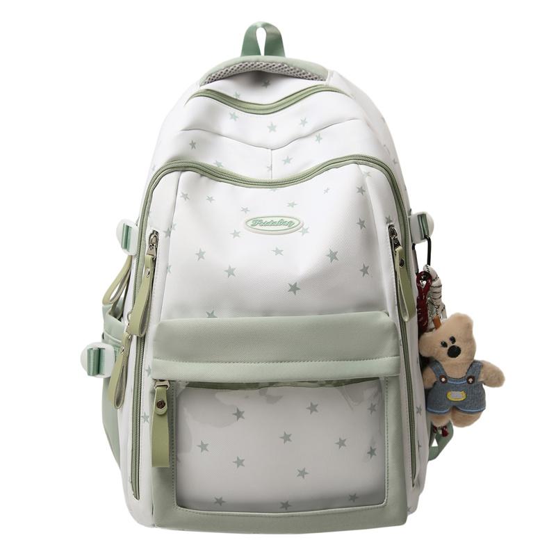 Preppy Student School Bag Lightweight Large Capacity Backpack