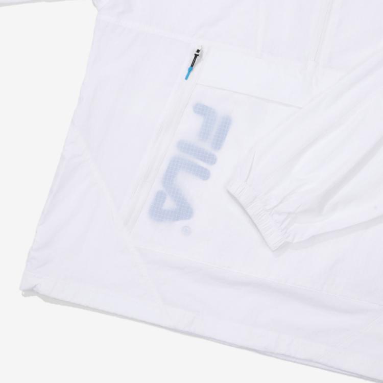 FILA Jackets Men's White Hooded Moderate Other FS2JKF2212M-WHI