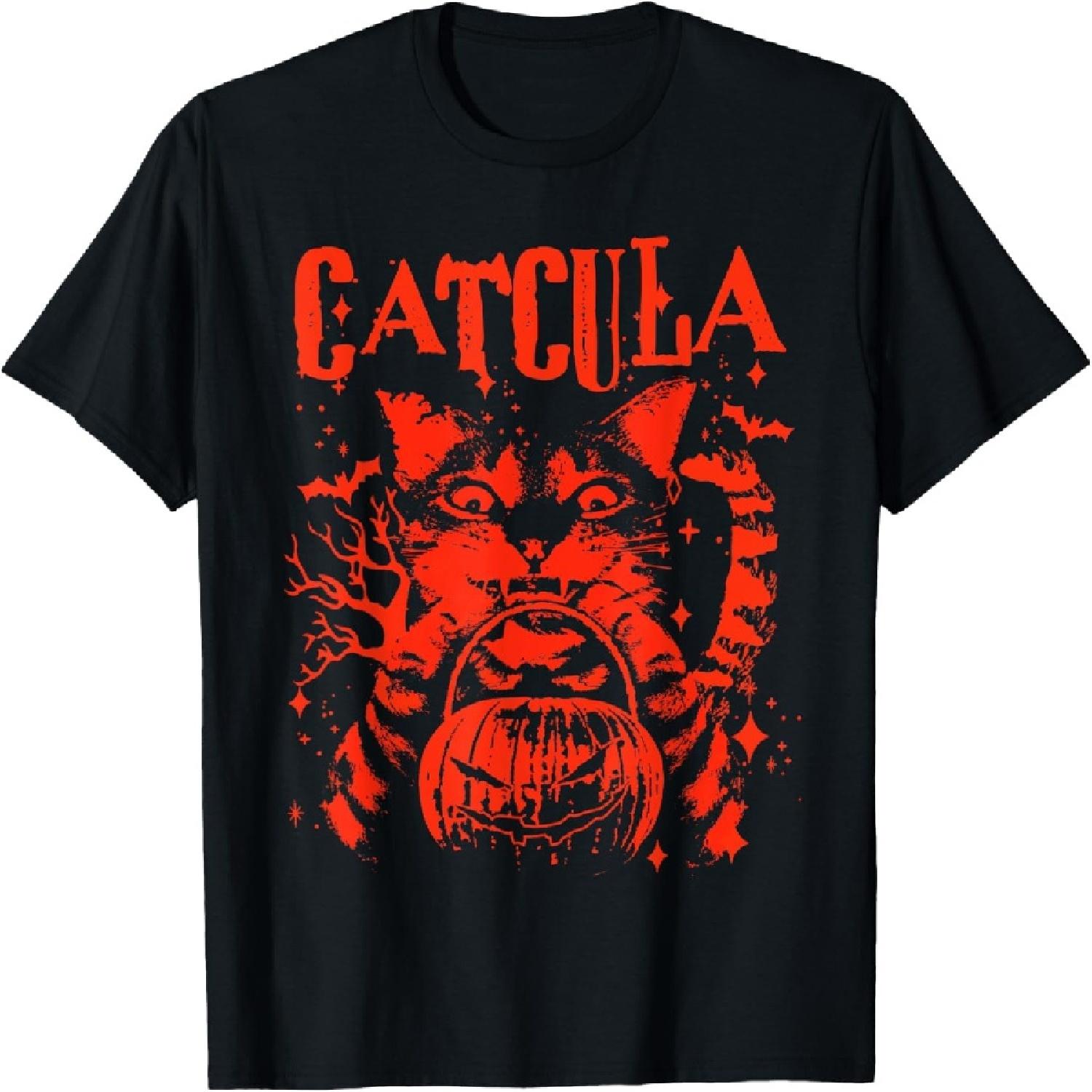 CATCULA Funny CAT Vampire Dracula Halloween T-Shirt for Men Women Kids XXXXXL разноцветный