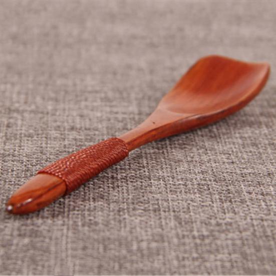 8cm Wooden Wood Spoon Soup Teaspoon Catering Kitchen Cooking Utensil Tool Gift