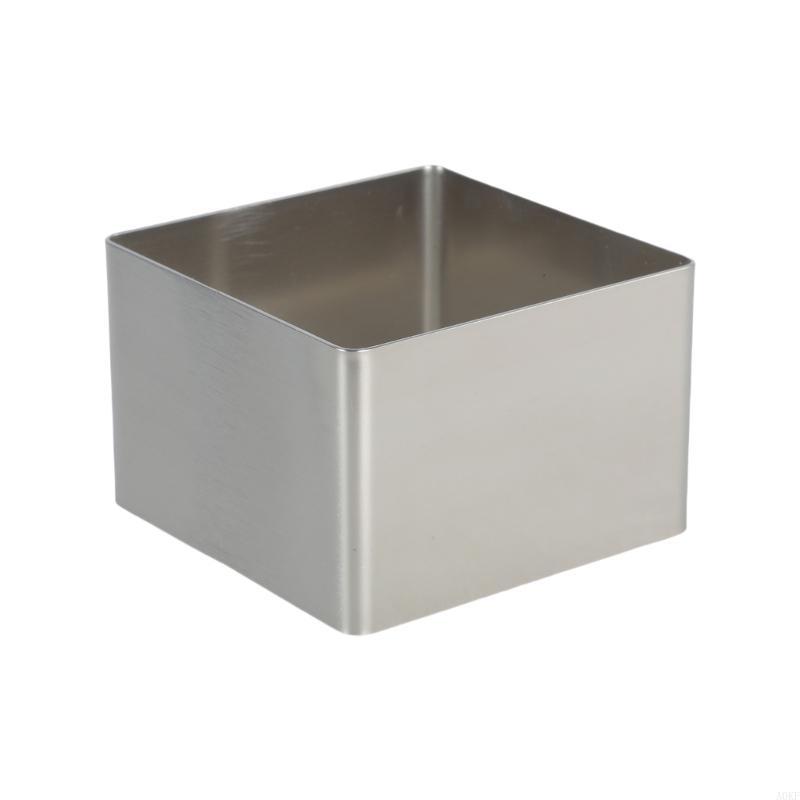 Stainless Steels Square Cake Rings Mousse Cake Baking Mold Dessert Rings Pastry Mould Cake Decorating Tool Easy to Clean A0KF