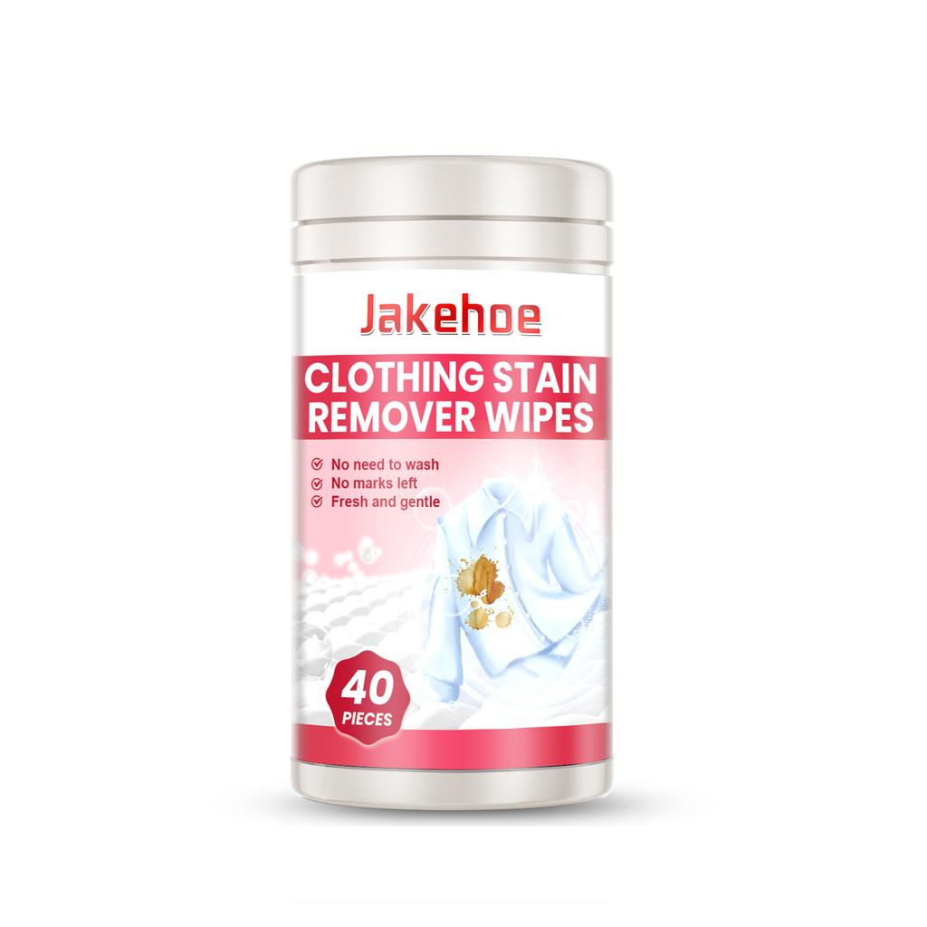 40PCS Clothing Cleaning Wipes Powerfully Removes Stubborn Stains From Garments Without Damaging Fabric Restoring Softness