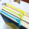 Portable Book Marker Long Zipper Bookmark for Thick Book, Plastic 3D Page Reading Men & Women, Accessory