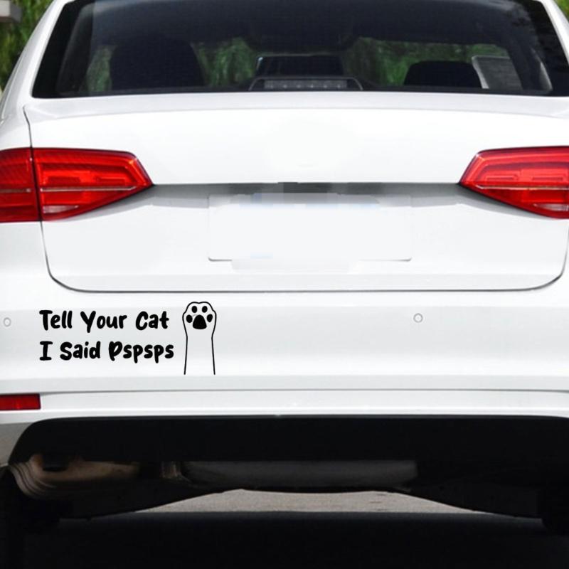 23cm x 9cm Cute Cats Paws Design Decal Waterproof Removable for Cars Motorcycles Laptops Smooth Surfaces No Residues