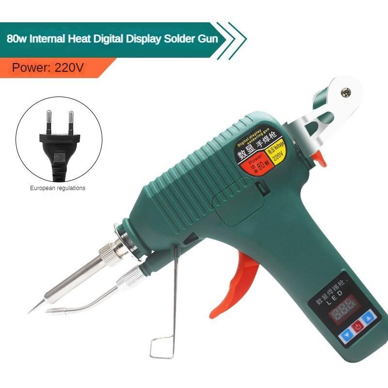 Hand-held Automatic Tin Feeding Welding Machine High-power Soldering Iron Maintenance Tool Digital Display Manual Soldering Gun