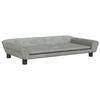 VidaXL Dog Bed, Pet Sofa with Wooden Frame, Basket for Puppies Indoor House, Light Grey 172006