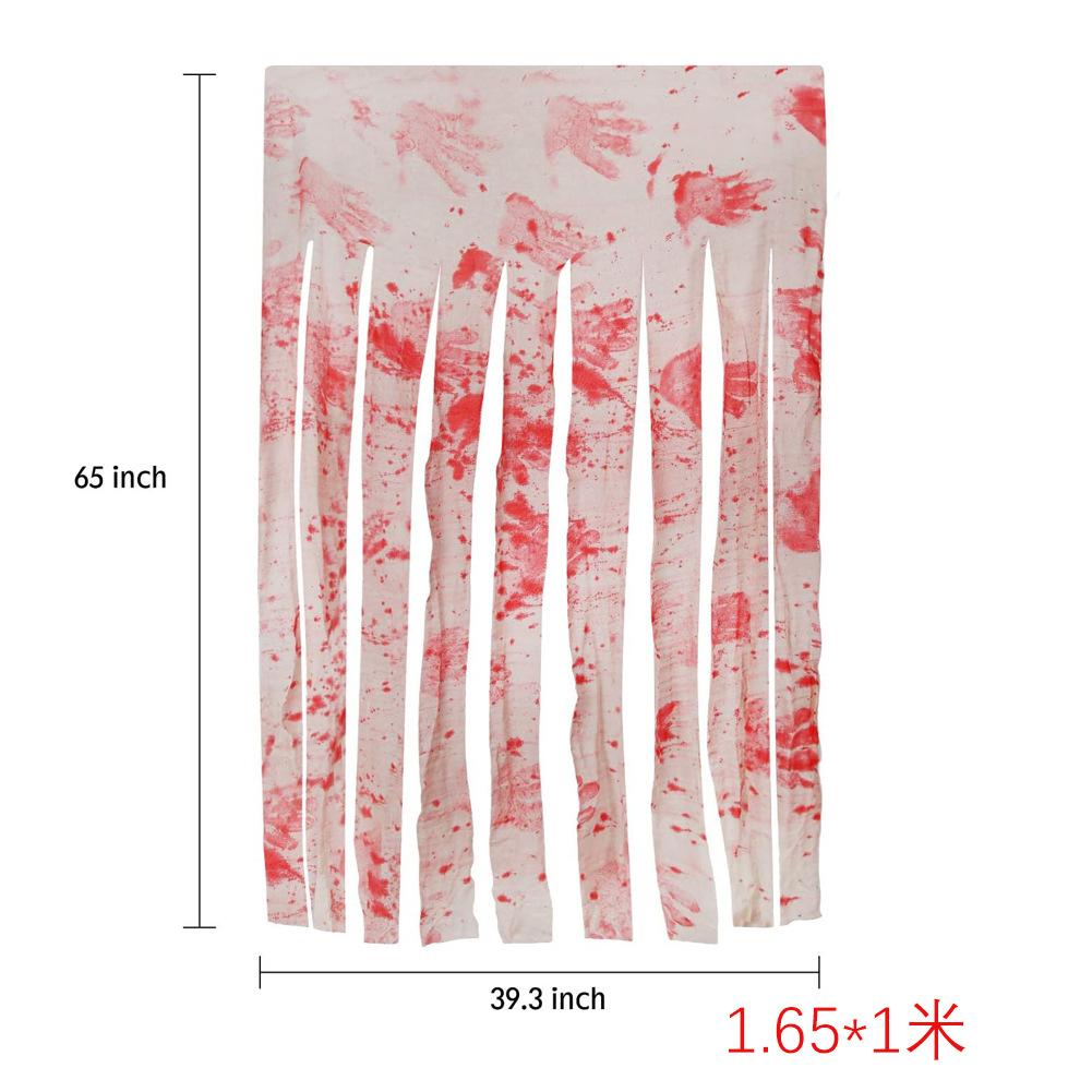 

Halloween Bloody Cloth Stripes, Horror Door Curtains, Tablecloths, Ghost House Bars, Family Parties, Decorative Props