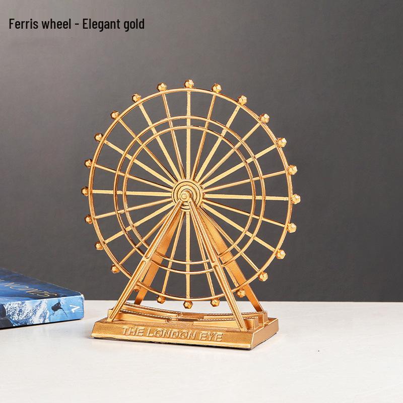 High-End Metal Landmark Building Model for Office & Living Room Decoration