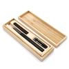 Akashiya Brush Natural Bamboo Brush Paulownia Box Black Spare Ink [Fuzuki] Pen, Pen, Lacquer-like, Case, Body, AK2500UK-BK + Cartridge-type SKI-200 (3