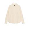 Spring New Women's Clothing Commute Style Lapel Long Sleeves Pocket Decoration Cotton Simple All-Matching Shirt 2360111