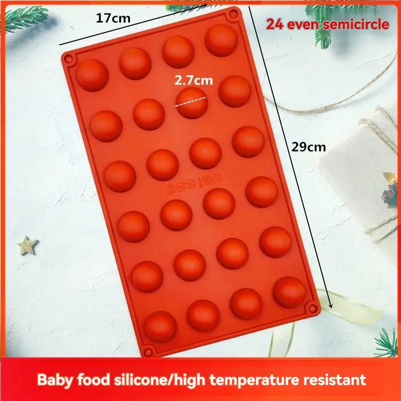 3D Kugel Runde Halbkugel Silikonform Halbkugel Kuchenform Kuppel Backformen DIY Pudding Süßigkeiten Gelee Küche Backwerkzeug