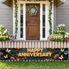 Indoor Anniversary Backdrop Special Photography Reusable Event Celebration Decorative Butterfly Banner for Anniversary