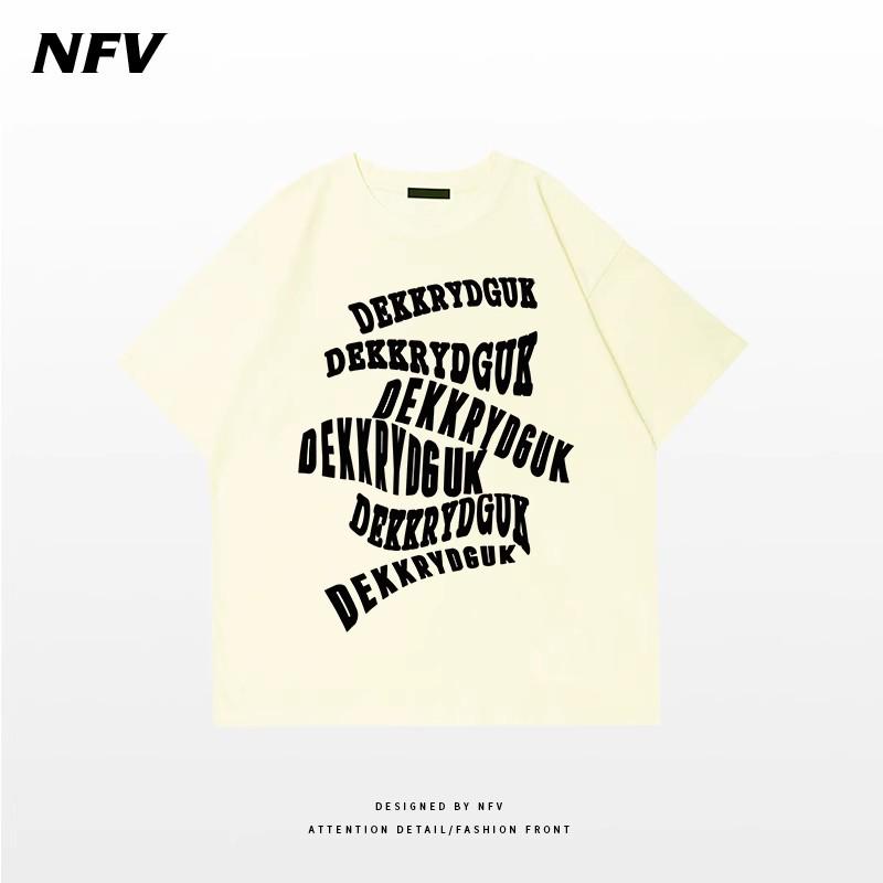 Übergröße Unisex Kreatives Buchstaben-Print Kurzarm-T-Shirt für Frauen