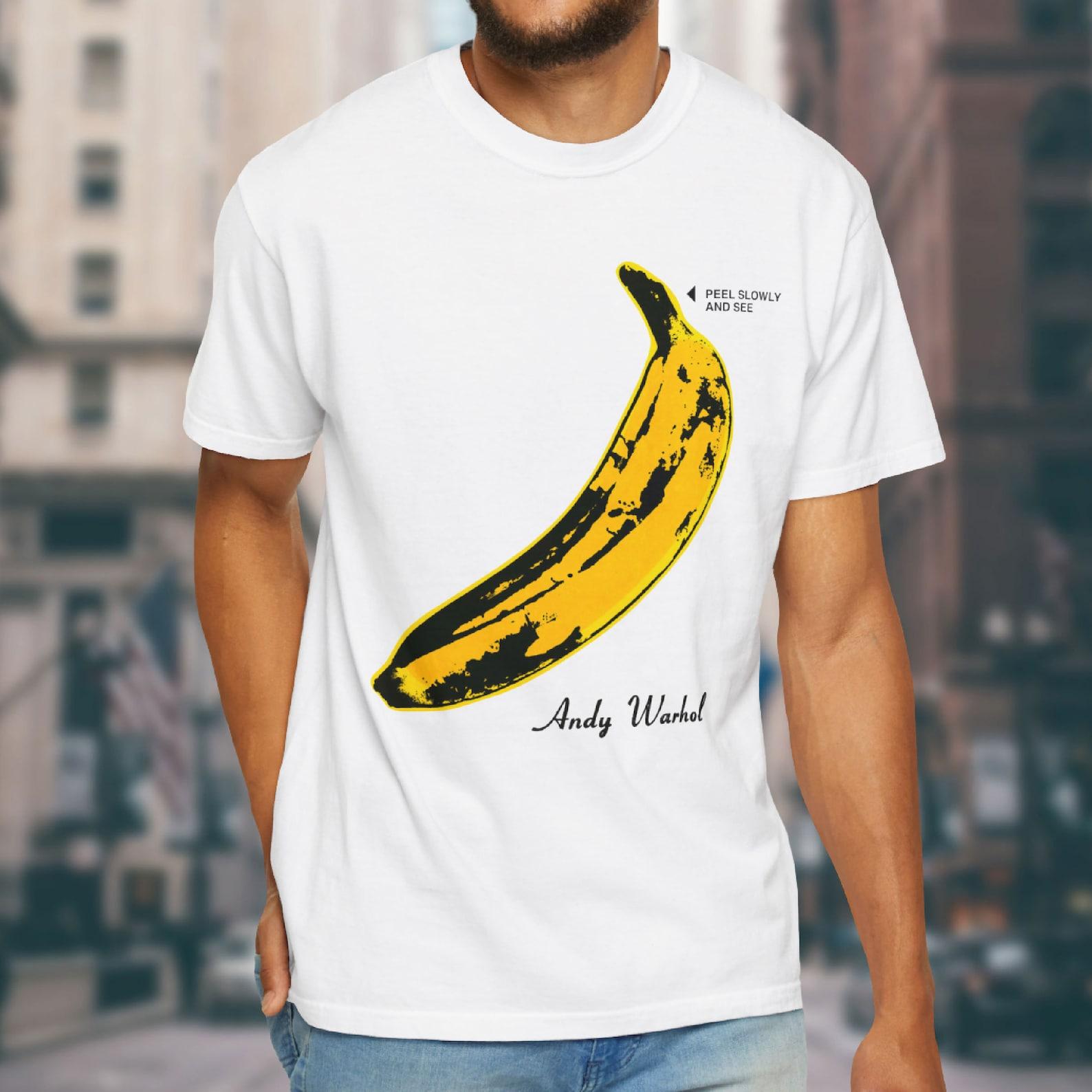 Andy Warhol Banana T-shirt, Andy Warhol Shirts, Andy Warhol Banana Shirts, Gift for Her, Gift for Him, Andy Warhol Print 2XL